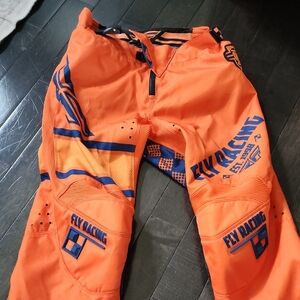 Men's Orange Motocross Pants